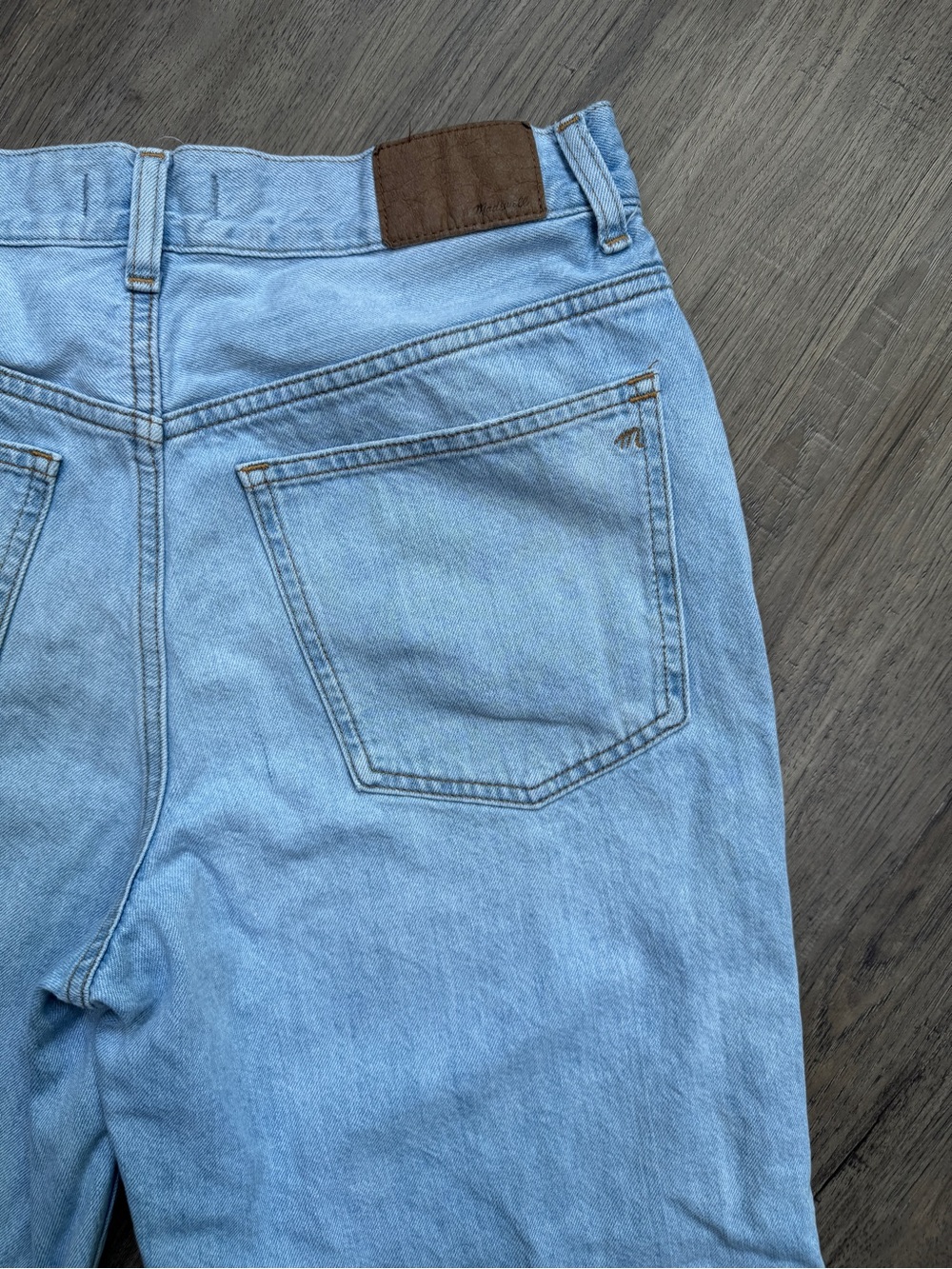 Madewell The Perfect Vintage Wide-Leg Crop Light Wash Denim Jeans - Size 28 - Picture 14 of 15